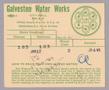 Text: Galveston Water Works Monthly Statement (2524 O 1/2): January 1950