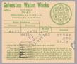 Text: Galveston Water Works Monthly Statement (2504 O 1/2): March 1950