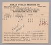 Text: Texas Public Service Co. Monthly Statement (20-45-1): January 1949