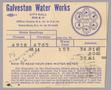 Thumbnail image of item number 1 in: 'Galveston Water Works Monthly Statement (2504 O 1/2): July 1950'.