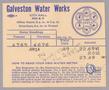 Text: Galveston Water Works Monthly Statement (2504 O 1/2): June 1950