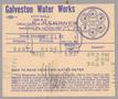 Text: Galveston Water Works Monthly Statement (2504 O 1/2): October 1950