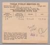Primary view of Texas Public Service Co. Monthly Statement (20-45): February 1948