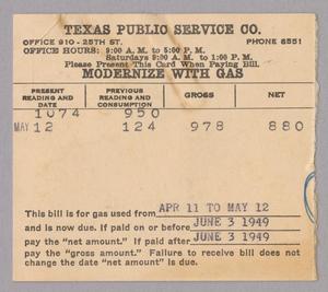 Primary view of object titled 'Texas Public Service Co. Monthly Statement: June, 1949'.