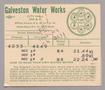 Text: Galveston Water Works Monthly Statement (2504 O 1/2): October 1949