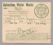 Text: Galveston Water Works Monthly Statement (2524 O 1/2): September 1949