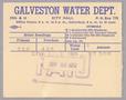 Text: Galveston Water Works Monthly Statement (2524 O 1/2): September 1952