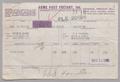 Primary view of [Invoice for 3 Containers of Food, November 1952]