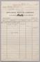 Primary view of [Invoice for Balance Due to Appliance Service Company, October 1952]