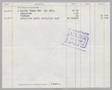 Primary view of [Invoice for Balance Due to Cartier Inc., July 1957]