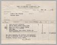 Text: [Invoice for Items Purchased From the Clymore Company, Inc., July 194…