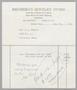 Primary view of [Invoice for Repairs by Isenberg's Jewelry Store, December 1958]