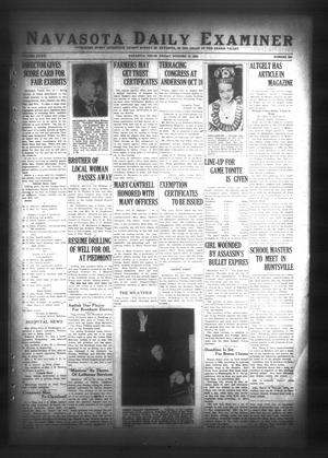 Primary view of object titled 'Navasota Daily Examiner (Navasota, Tex.), Vol. 36, No. 205, Ed. 1 Friday, October 12, 1934'.