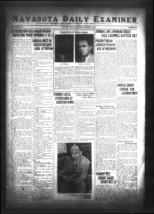 Primary view of object titled 'Navasota Daily Examiner (Navasota, Tex.), Vol. 36, No. 206, Ed. 1 Saturday, October 13, 1934'.