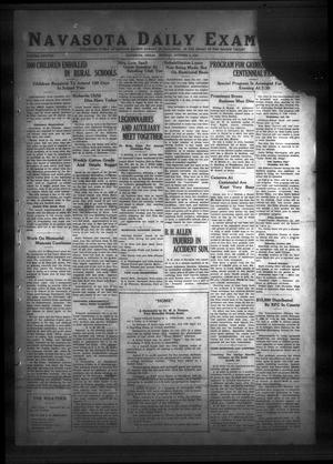 Primary view of object titled 'Navasota Daily Examiner (Navasota, Tex.), Vol. 38, No. [195], Ed. 1 Monday, October 5, 1936'.
