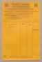 Text: [Invoice for Debit and Credit, January 1952]