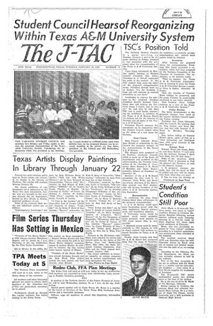 Primary view of The J-TAC (Stephenville, Tex.), Vol. 44, No. 12, Ed. 1 Tuesday, January 12, 1965