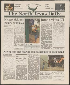 Primary view of The North Texas Daily (Denton, Tex.), Vol. 83, No. 114, Ed. 1 Thursday, July 1, 1999