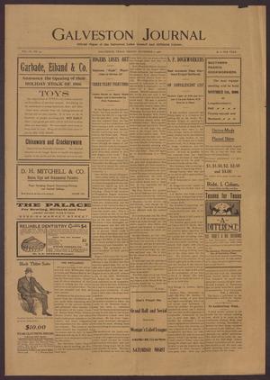 Primary view of object titled 'Galveston Journal (Galveston, Tex.), Vol. 9, No. 44, Ed. 1 Friday, November 2, 1906'.