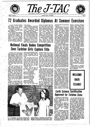 Primary view of The J-TAC (Stephenville, Tex.), Vol. 50, No. 1, Ed. 1 Tuesday, September 9, 1969