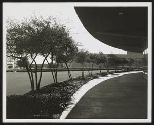Primary view of object titled '[Dallas Memorial Auditorium Exterior Covered Walkway]'.