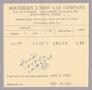 Primary view of Southern Union Gas Company Monthly Statement (2504 AVE O FRONT): January 1953