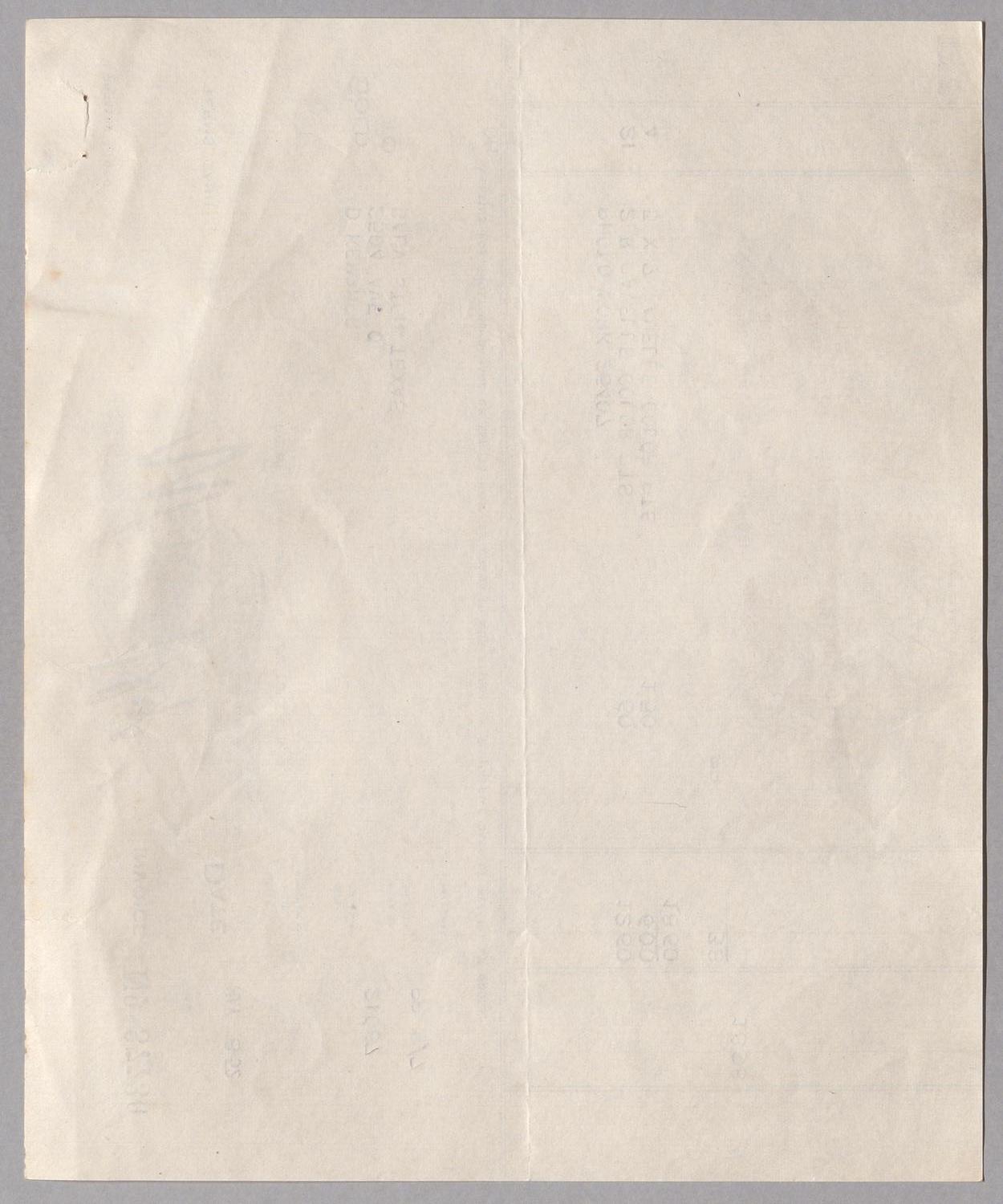 [Invoice for Photo Works including Pavelle Color Prints, May 8, 1952]
                                                
                                                    [Sequence #]: 2 of 2
                                                