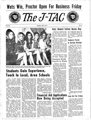 Primary view of The J-TAC (Stephenville, Tex.), Vol. 51, No. 17, Ed. 1 Thursday, April 1, 1971