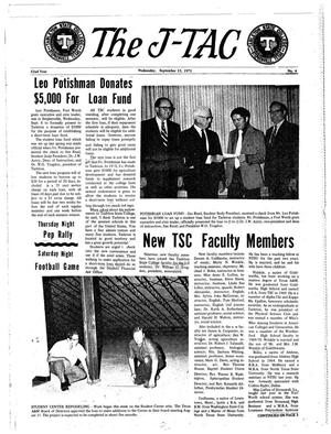 Primary view of The J-TAC (Stephenville, Tex.), Vol. 52, No. 4, Ed. 1 Wednesday, September 15, 1971