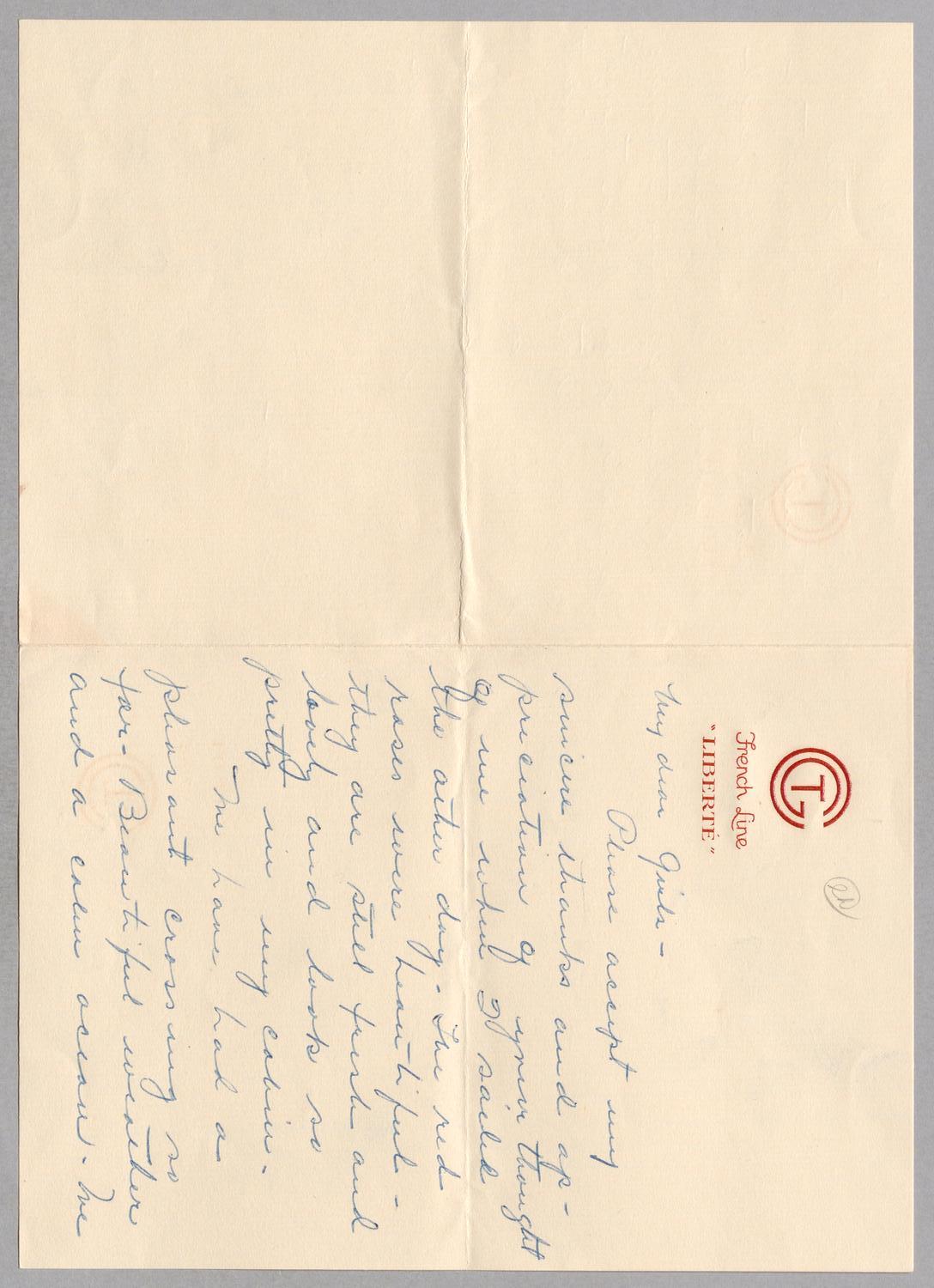 [Letter from Gladys Kempner to the girls at H. Kempner, September 1, 1953]
                                                
                                                    [Sequence #]: 1 of 4
                                                