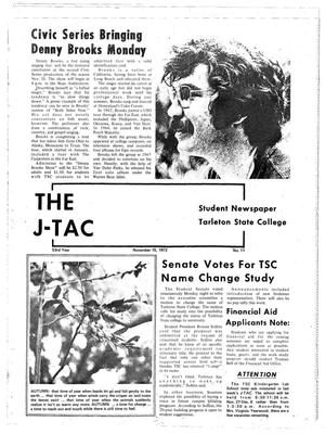 Primary view of The J-TAC (Stephenville, Tex.), Vol. 53, No. 11, Ed. 1 Wednesday, November 15, 1972