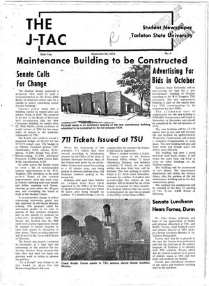 Primary view of The J-TAC (Stephenville, Tex.), Vol. 54, No. 4, Ed. 1 Wednesday, September 26, 1973
