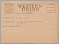 Letter: [Telegram from Henry W. Haynes to I. H. Kempner, July 1]