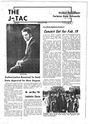 Primary view of The J-TAC (Stephenville, Tex.), Vol. 54, No. 15, Ed. 1 Wednesday, February 13, 1974