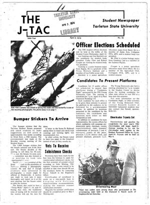 Primary view of object titled 'The J-TAC (Stephenville, Tex.), Vol. 54, No. 19, Ed. 1 Wednesday, April 3, 1974'.