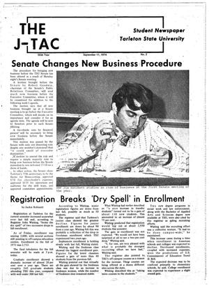 Primary view of The J-TAC (Stephenville, Tex.), Vol. 55, No. 2, Ed. 1 Wednesday, September 11, 1974