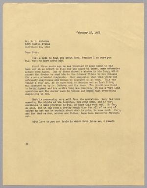 Primary view of object titled '[Letter from Harris L. Kempner to Mr. E. P. McGuire, February 25, 1953]'.