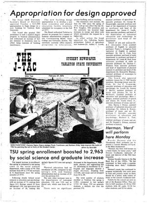 Primary view of The J-TAC (Stephenville, Tex.), Vol. 55, No. 20, Ed. 1 Thursday, February 27, 1975
