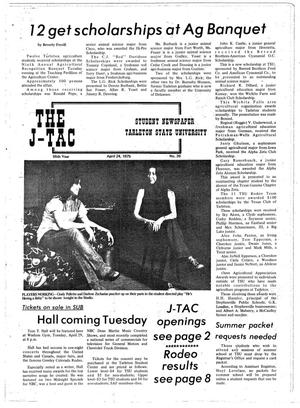 Primary view of The J-TAC (Stephenville, Tex.), Vol. 55, No. 26, Ed. 1 Thursday, April 24, 1975
