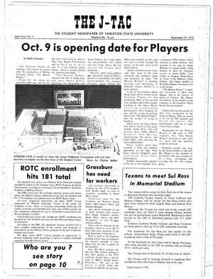 Primary view of The J-TAC (Stephenville, Tex.), Vol. 56, No. 5, Ed. 1 Thursday, September 25, 1975