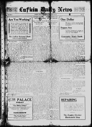 Primary view of object titled 'Lufkin Daily News (Lufkin, Tex.), Vol. 1, No. 67, Ed. 1 Wednesday, January 19, 1916'.
