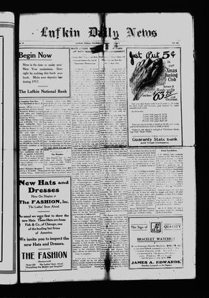 Primary view of Lufkin Daily News (Lufkin, Tex.), Vol. 2, No. 60, Ed. 1 Thursday, January 11, 1917