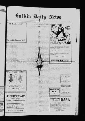 Primary view of object titled 'Lufkin Daily News (Lufkin, Tex.), Vol. 2, No. 180, Ed. 1 Thursday, May 31, 1917'.