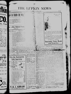 Primary view of object titled 'The Lufkin News (Lufkin, Tex.), Vol. 11, No. 32, Ed. 1 Friday, November 16, 1917'.