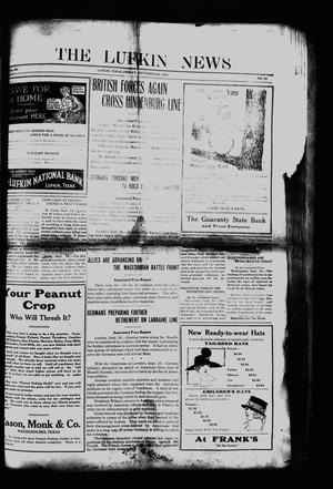 Primary view of object titled 'The Lufkin News (Lufkin, Tex.), Vol. 12, No. 25, Ed. 1 Friday, September 20, 1918'.