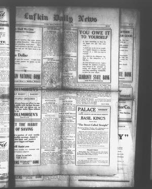 Primary view of object titled 'Lufkin Daily News (Lufkin, Tex.), Vol. 6, No. 38, Ed. 1 Thursday, December 16, 1920'.