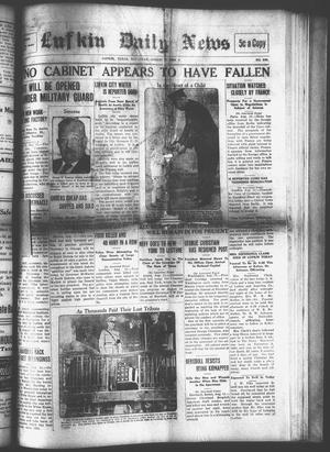 Primary view of object titled 'Lufkin Daily News (Lufkin, Tex.), Vol. [8], No. 242, Ed. 1 Saturday, August 11, 1923'.