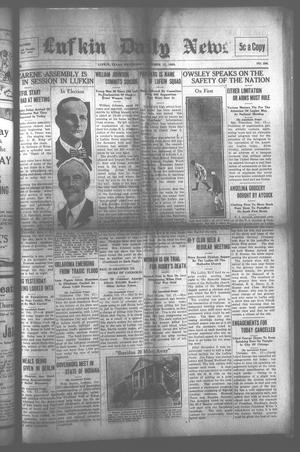 Primary view of object titled 'Lufkin Daily News (Lufkin, Tex.), Vol. [8], No. 299, Ed. 1 Wednesday, October 17, 1923'.