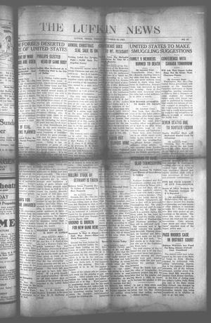 Primary view of object titled 'The Lufkin News (Lufkin, Tex.), Vol. [18], No. 37, Ed. 1 Friday, November 30, 1923'.