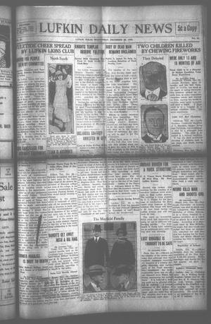 Primary view of object titled 'Lufkin Daily News (Lufkin, Tex.), Vol. 9, No. 45, Ed. 1 Wednesday, December 26, 1923'.